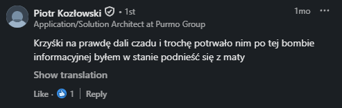 Opinia od Uczestnik 10